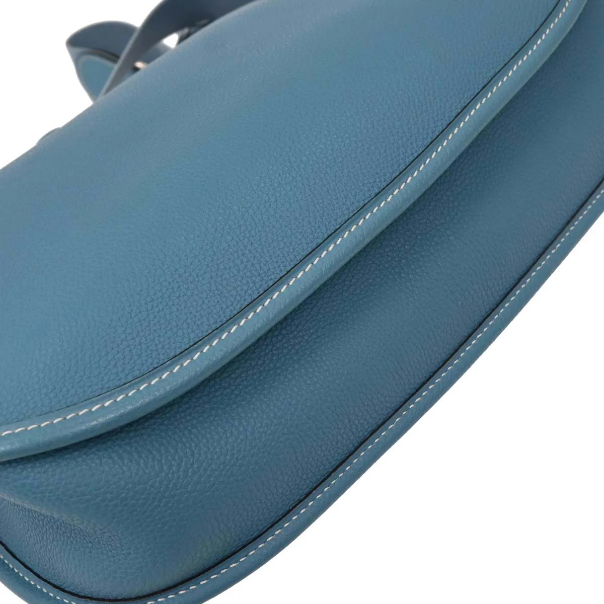 Hermes Blue Jean Togo Evelyne 1 PM Shoulder Bag - Image 3