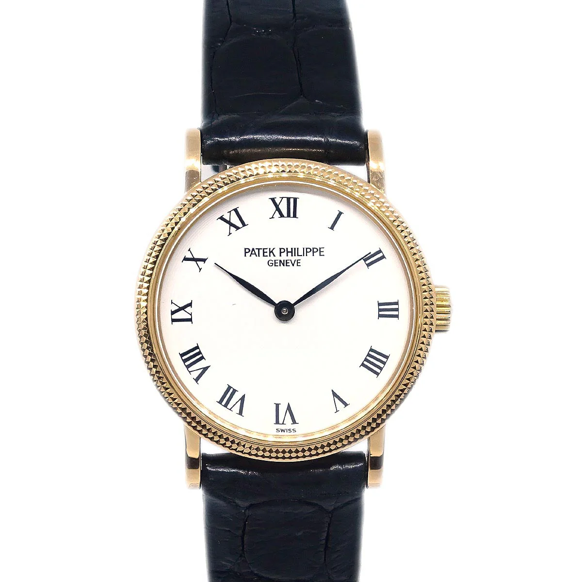 Patek Philippe * Calatrava Ref.4809 Manual-winding Watch 18K Crocodile