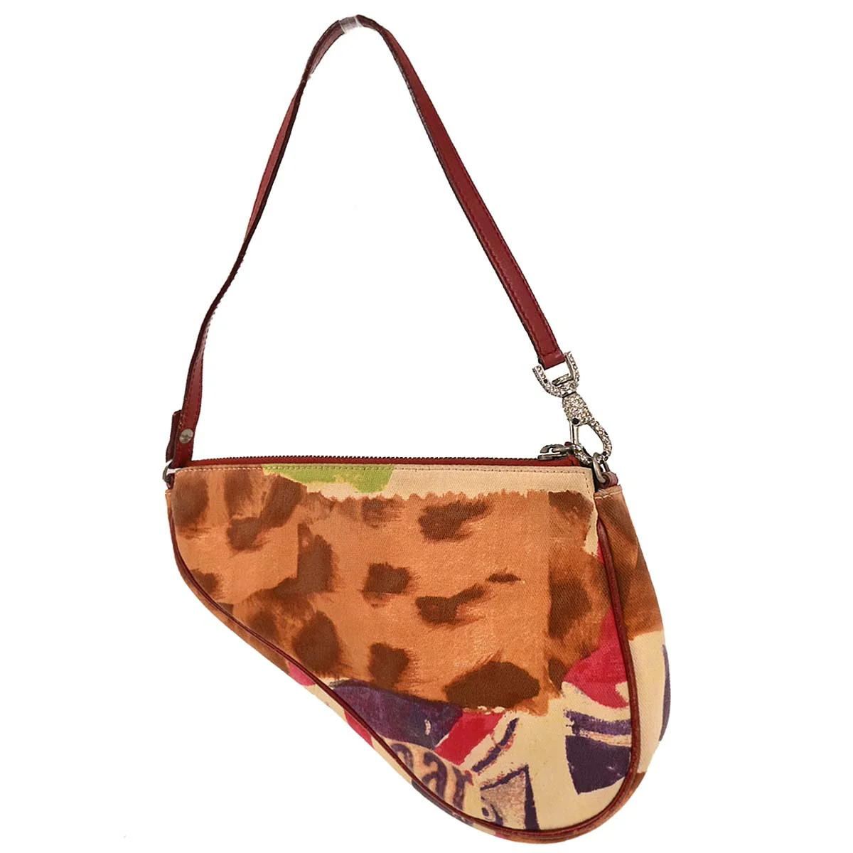 Christian Dior 2003 Red Victim Saddle Handbag - Image 2