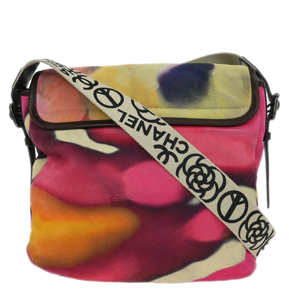 Chanel Yellow Suede Flap Shoulder Bag - Image 2