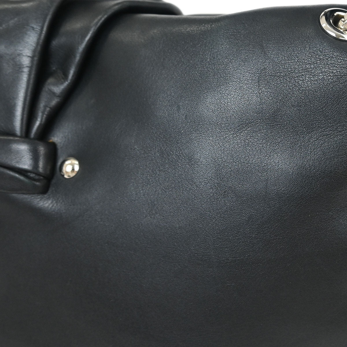 Christian Dior Black Lambskin Demi Lune Handbag - Image 5