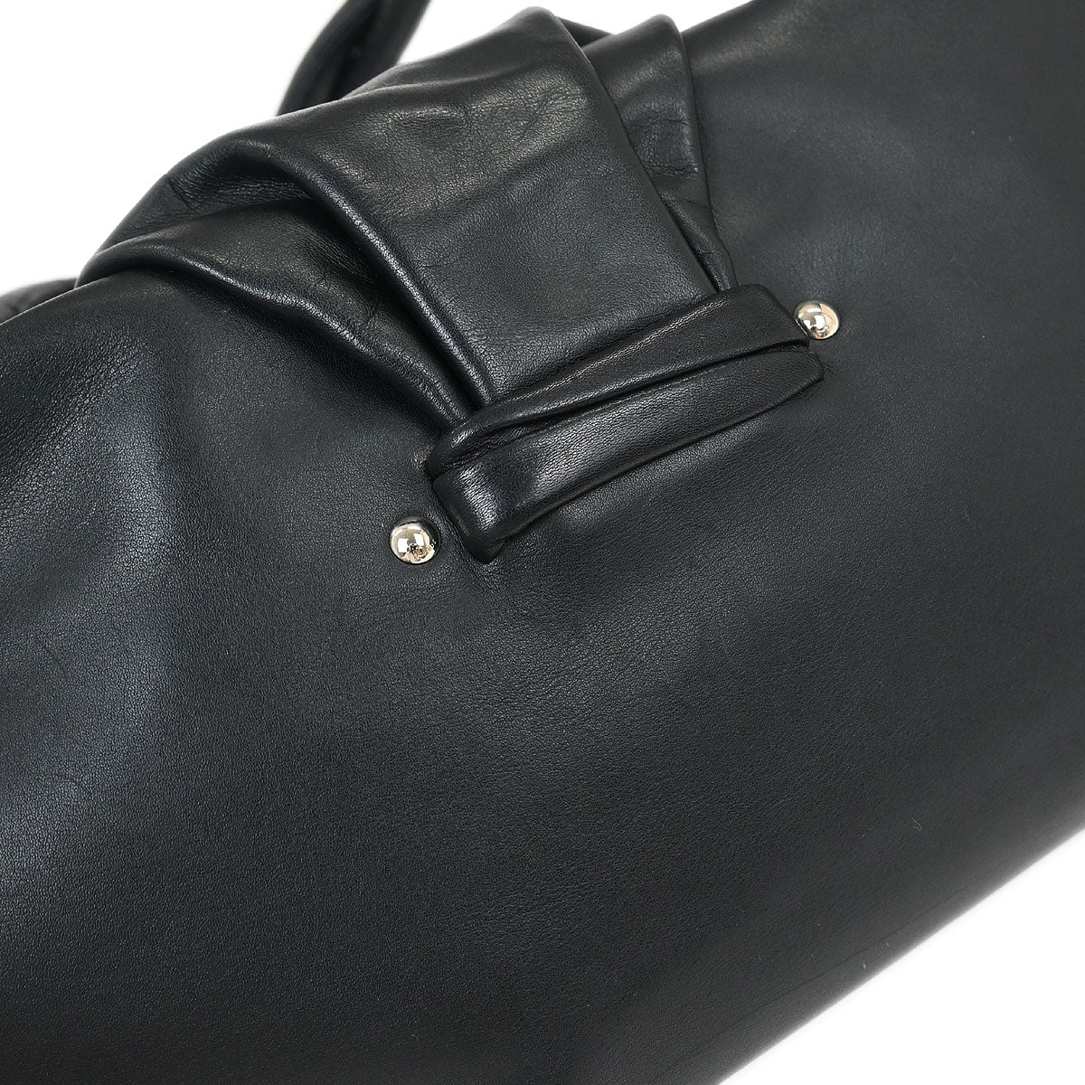 Christian Dior Black Lambskin Demi Lune Handbag - Image 6