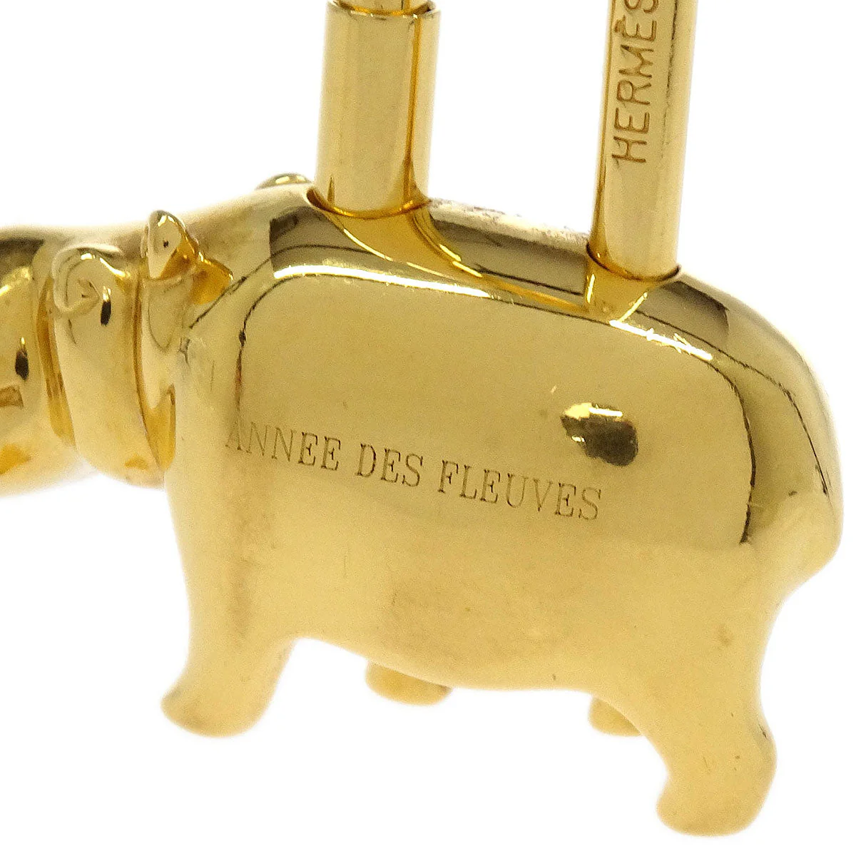Hermes 2005 Annee Des Fleuves Cadena Gold Small Good - Image 3