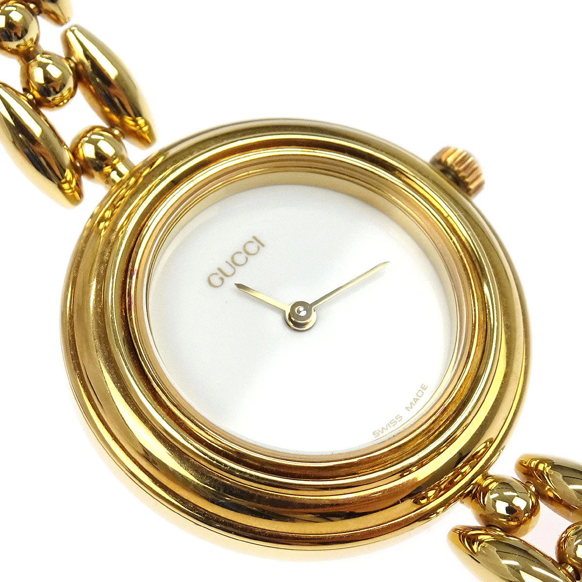 Gucci 11/12 Change Bezel Chameleon Quartz Watch SS - Image 7