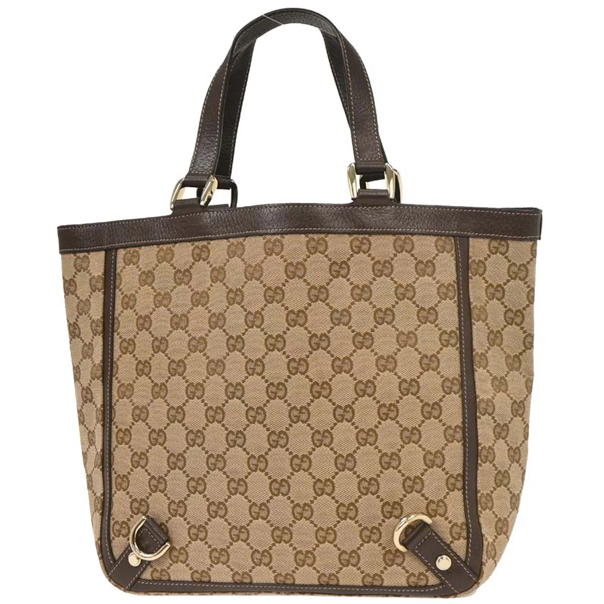 Gucci Beige Canvas GG Abbey D Ring Tote Handbag - Image 2