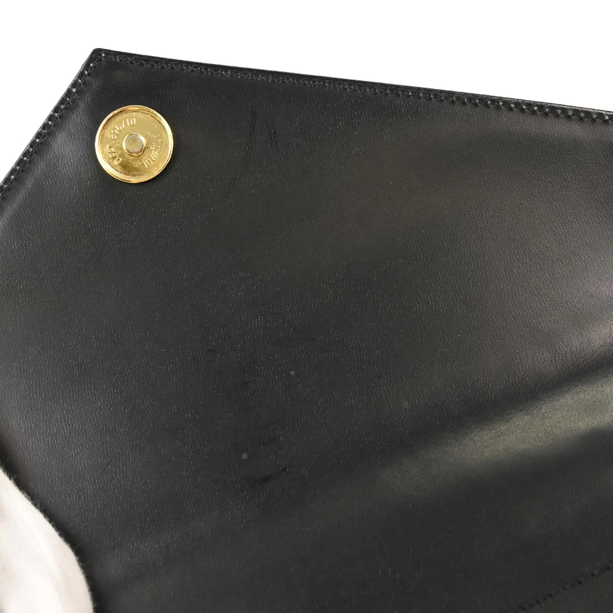 Yves Saint Laurent Black Leather Handbag - Image 8