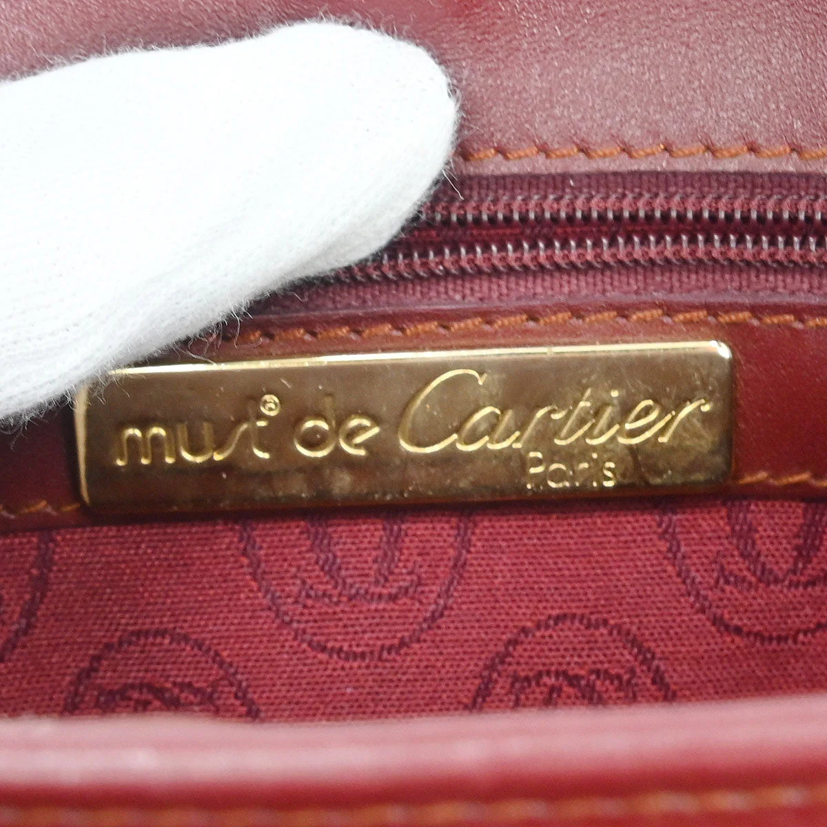Cartier Bordeaux Shoulder Bag - Image 8