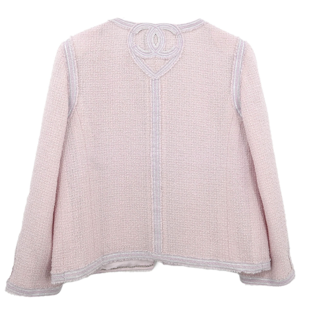 Chanel Collarless Jacket Pink 09C #42 - Image 2