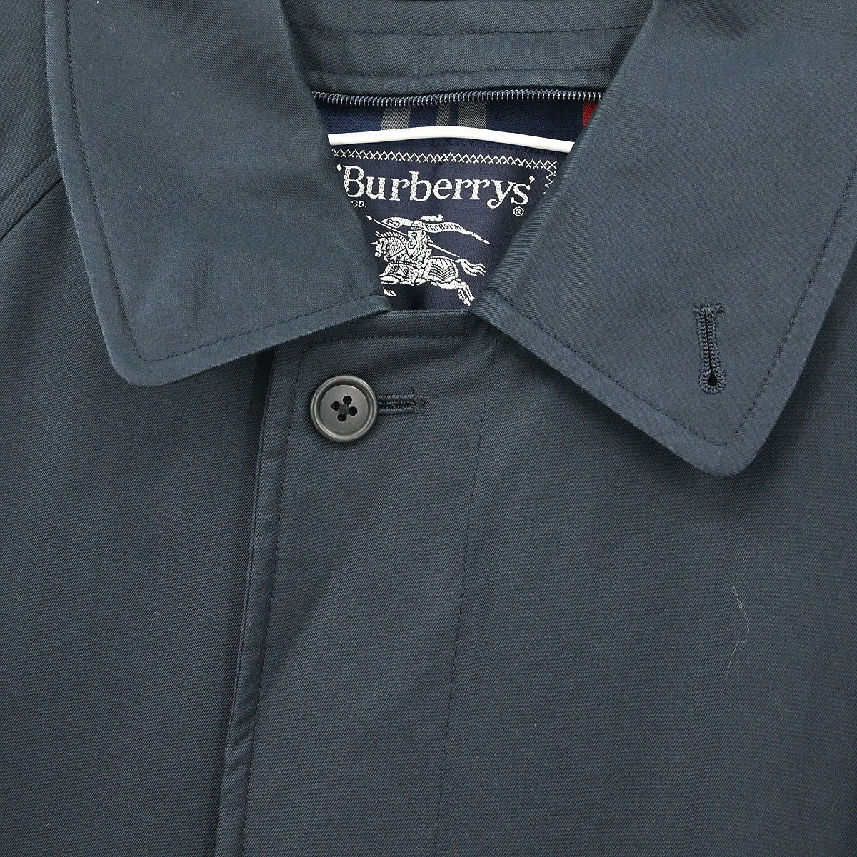 Burberrys Coat Navy - Image 5
