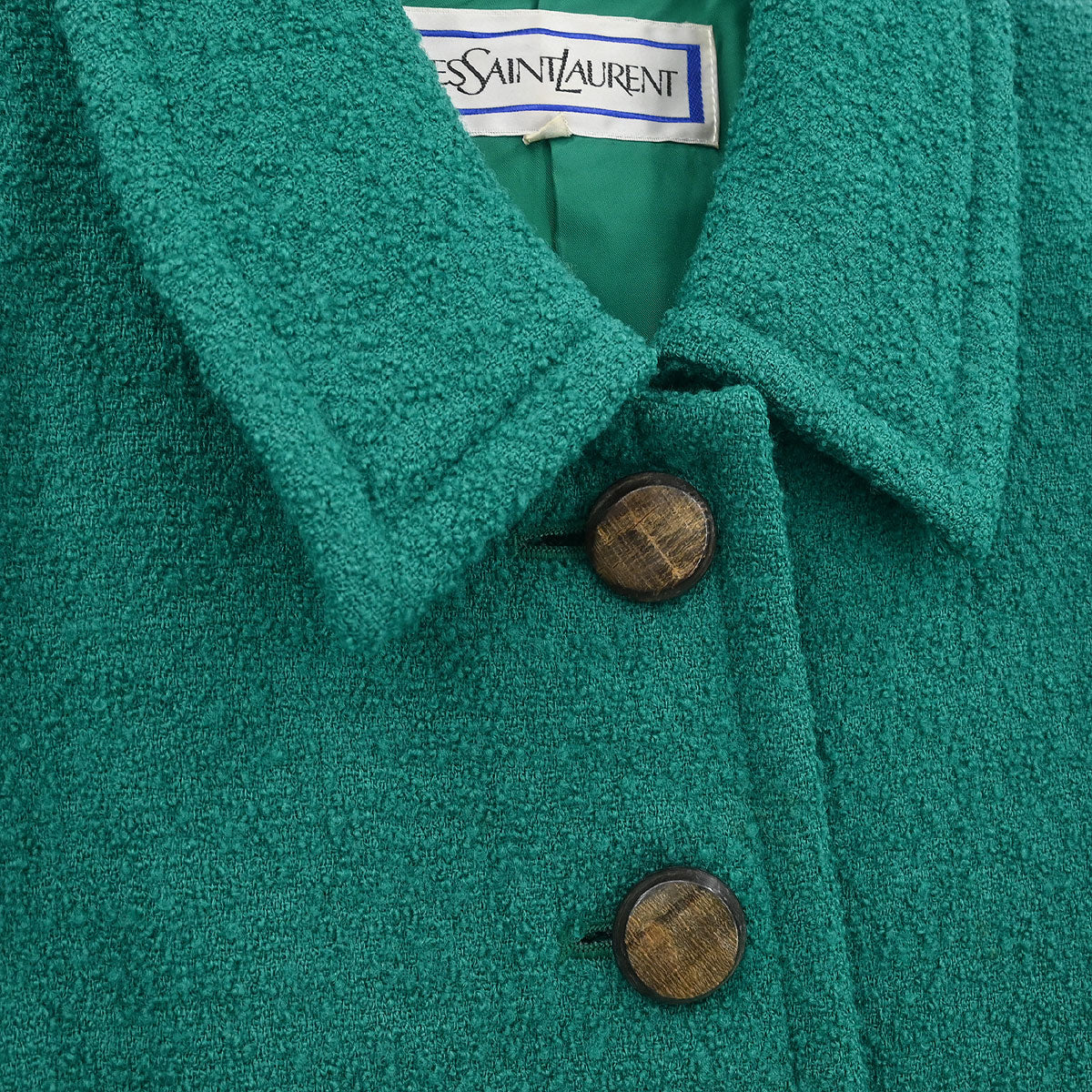 Yves Saint Laurent Single Breasted Jacket Green #L - Image 3