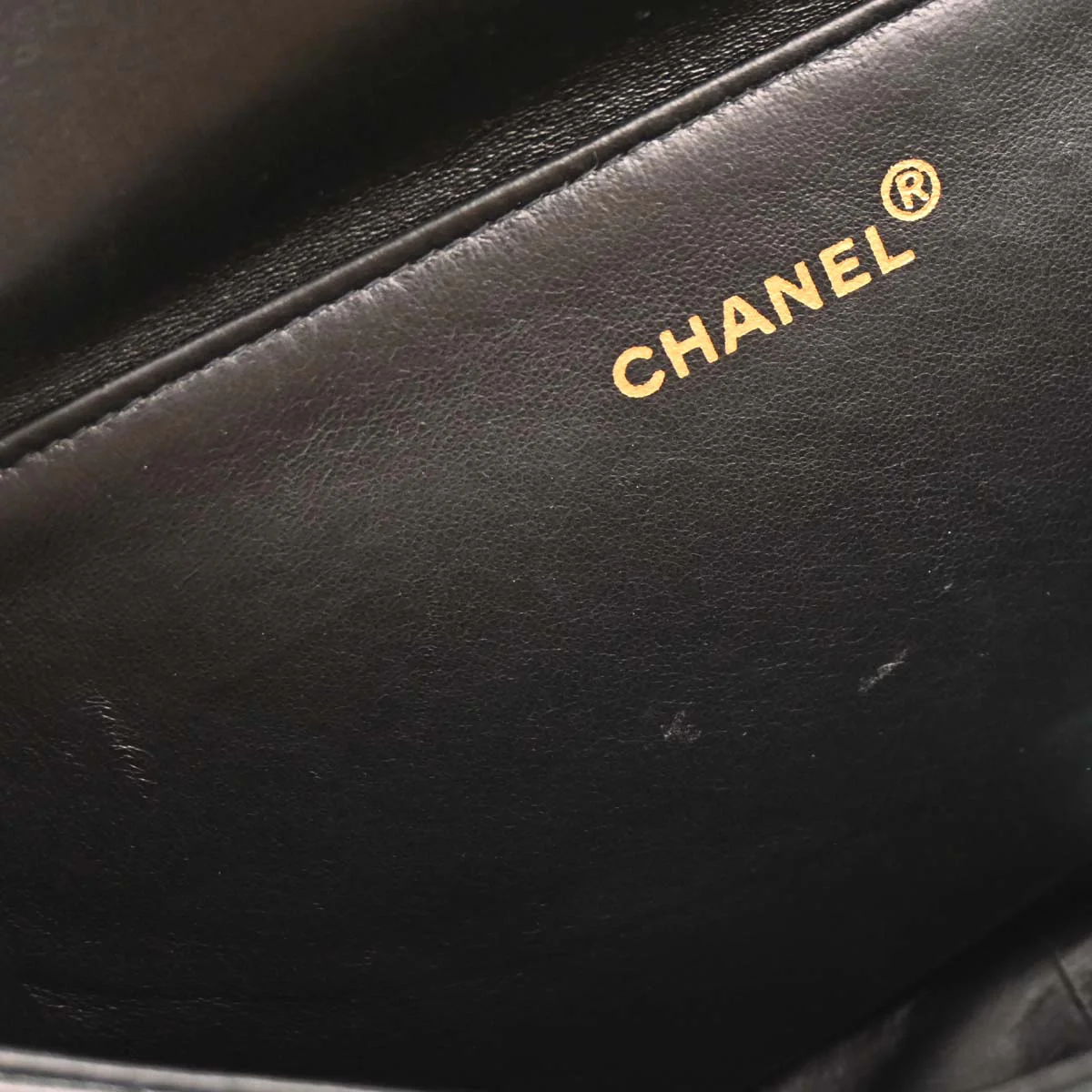 Chanel 1994-1996 Black Lambskin Double Sided Handbag - Image 8