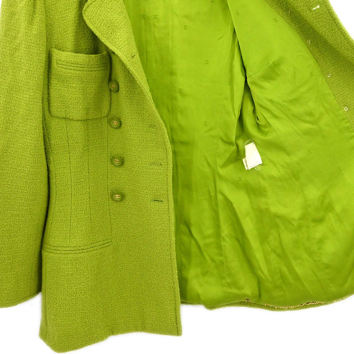 Chanel Double Breasted Jacket Green - Image 7