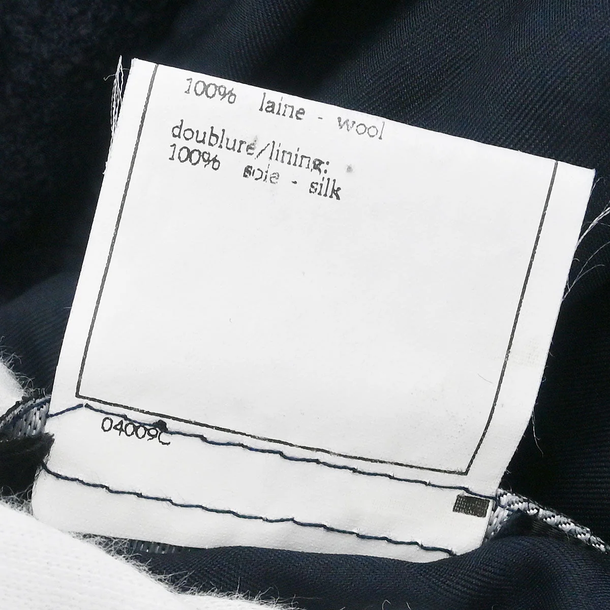 Chanel 1996 Collarless Jacket Navy #42 - Image 10