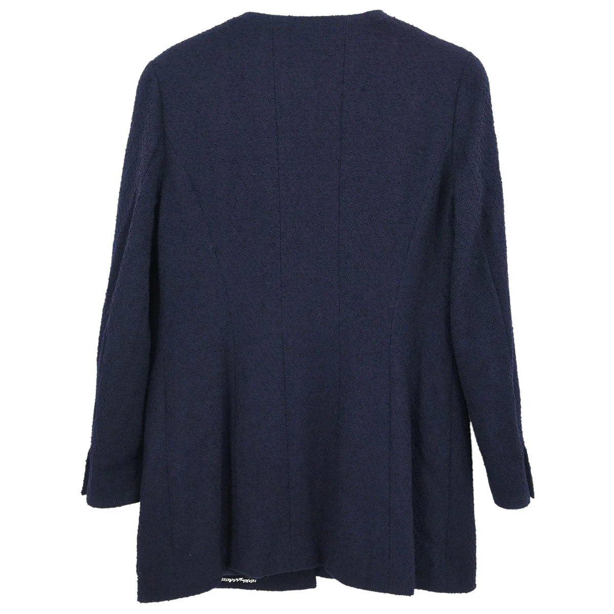 Chanel 1996 Collarless Jacket Navy #42 - Image 2