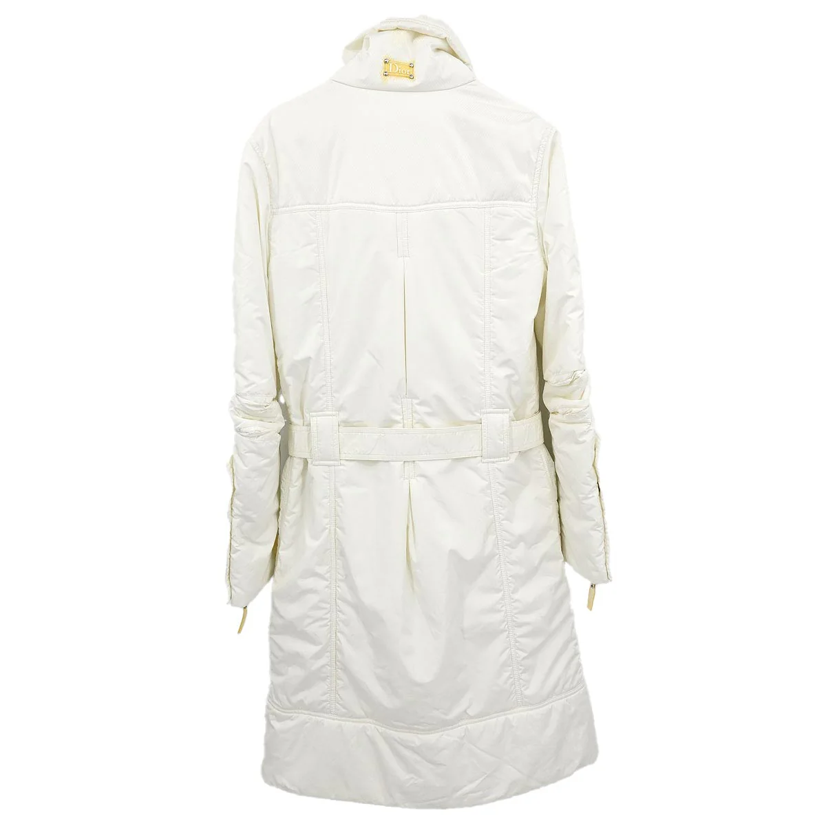 Christian Dior Single Breasted Coat White #38 - Image 2