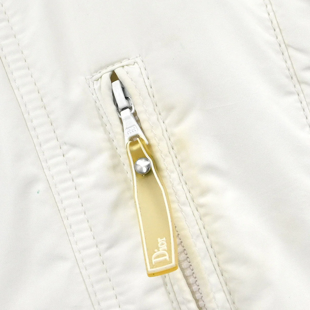 Christian Dior Single Breasted Coat White #38 - Image 6