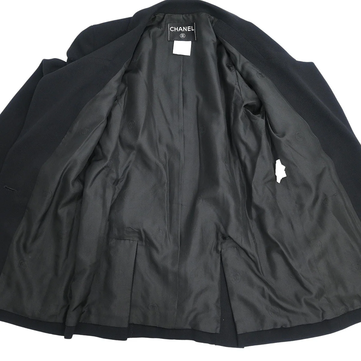 Chanel Single Breasted Jacket Black #36 - Image 7