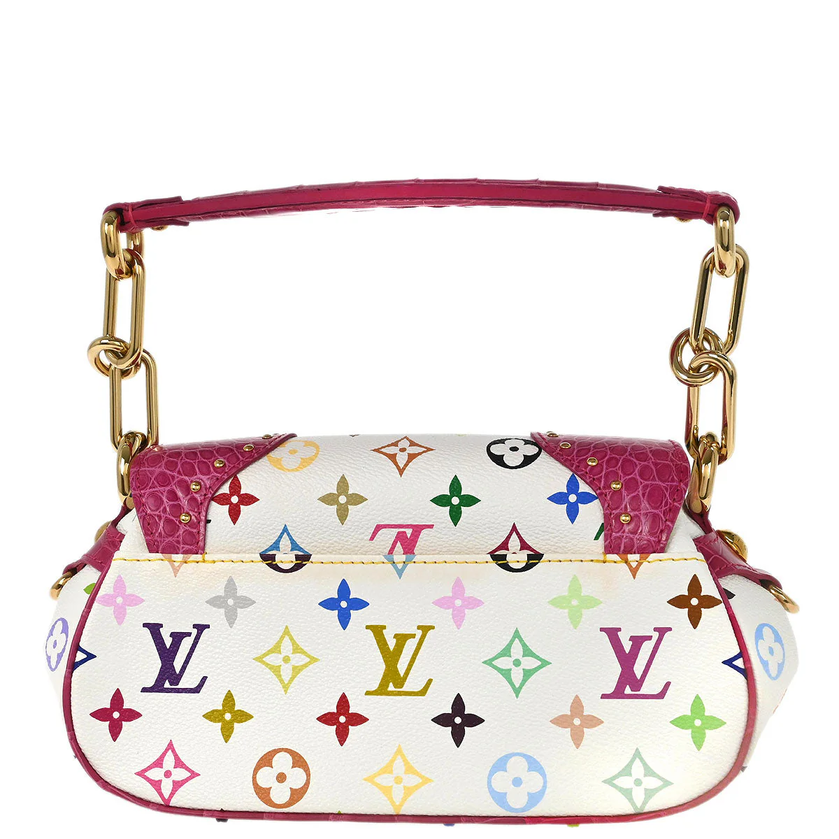 Louis Vuitton * Pink Multicolor Crocodile Marilyn M40450 - Image 2