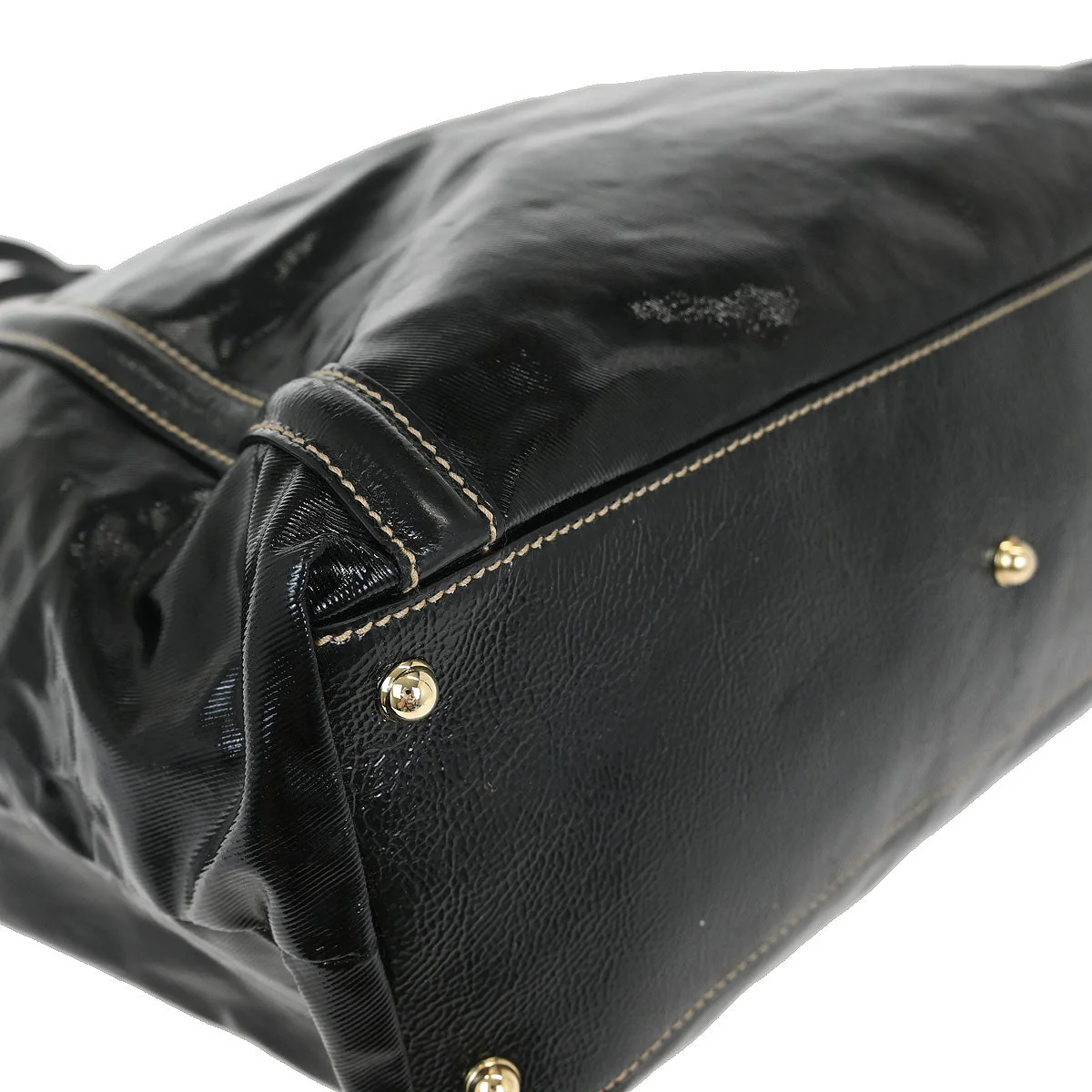 Gucci Black PVC Britt Tote Handbag - Image 3