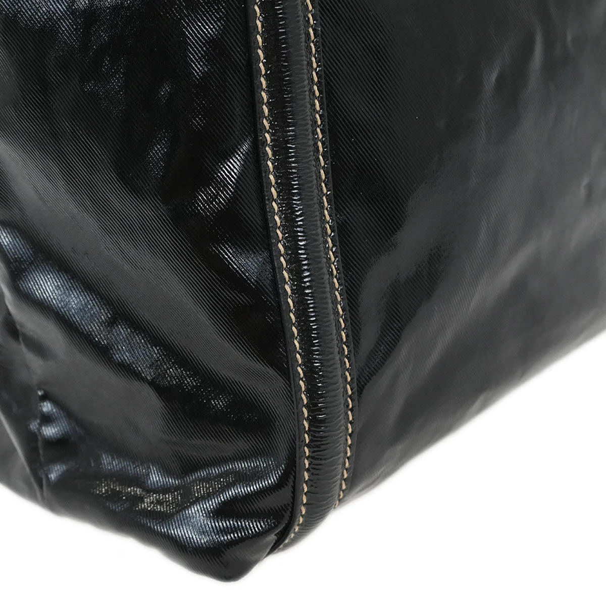 Gucci Black PVC Britt Tote Handbag - Image 5