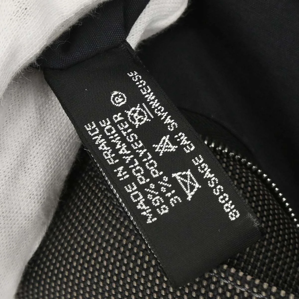 Hermes Gray Canvas Herline Cabas Tote Bag - Image 10