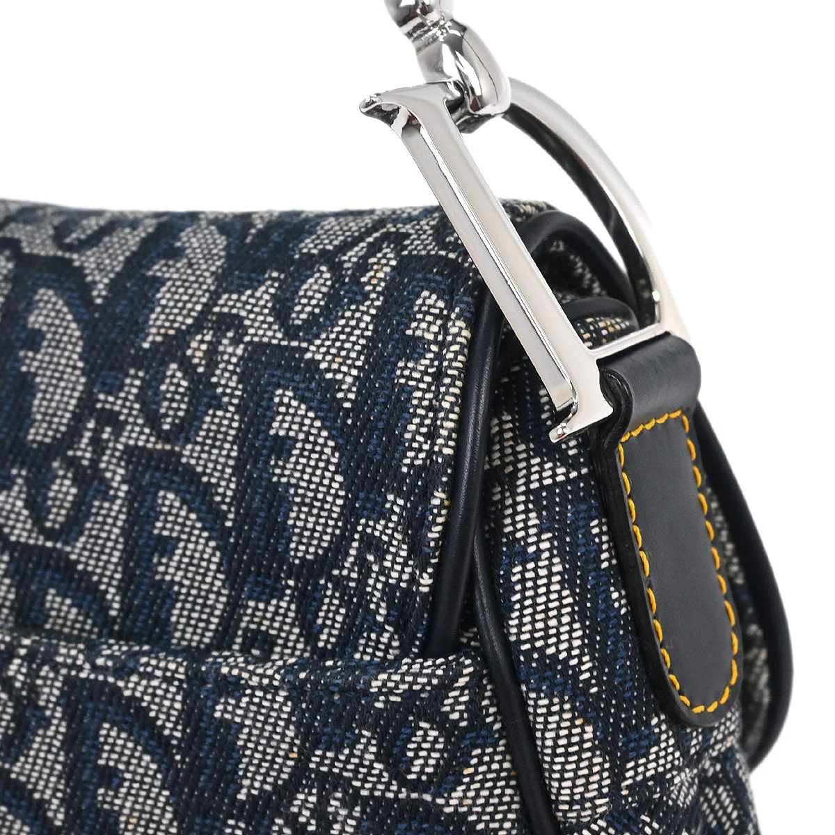 Christian Dior Navy Trotter Saddle Handbag - Image 3