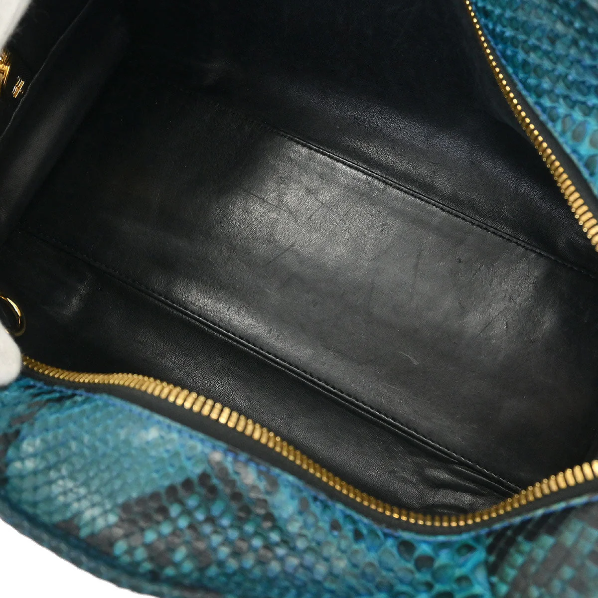 Loewe * Green Python Amazona 28 Handbag - Image 7