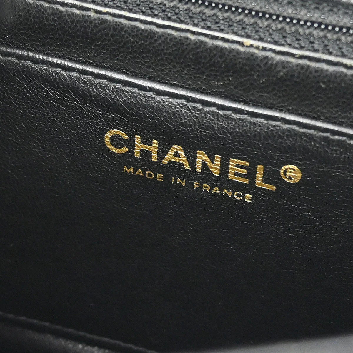 Chanel Black Caviar Wood Straight Flap Shoulder Bag - Image 8