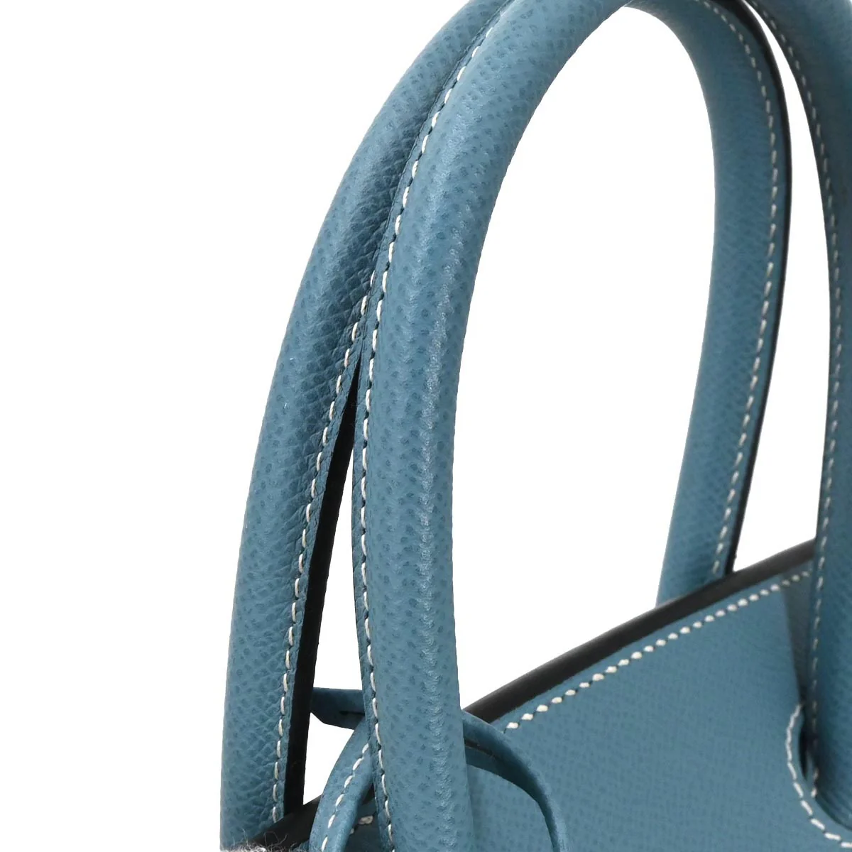Hermes Blue Jean Courchevel Birkin 30 Handbag - Image 7