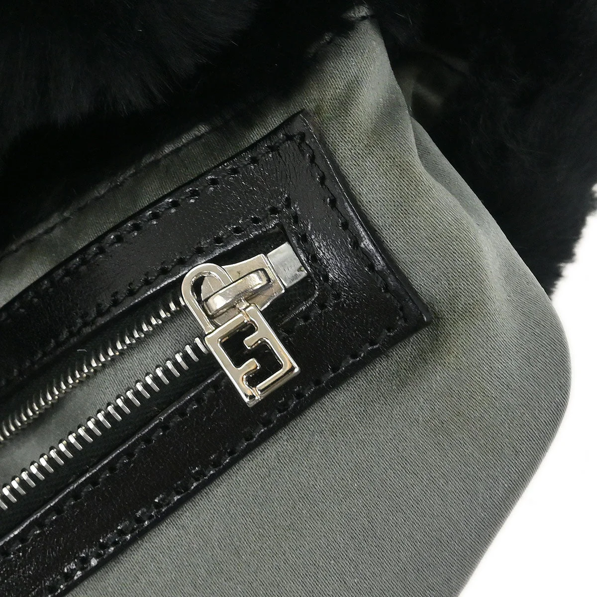 Fendi * Black Fur Baguette Handbag - Image 10