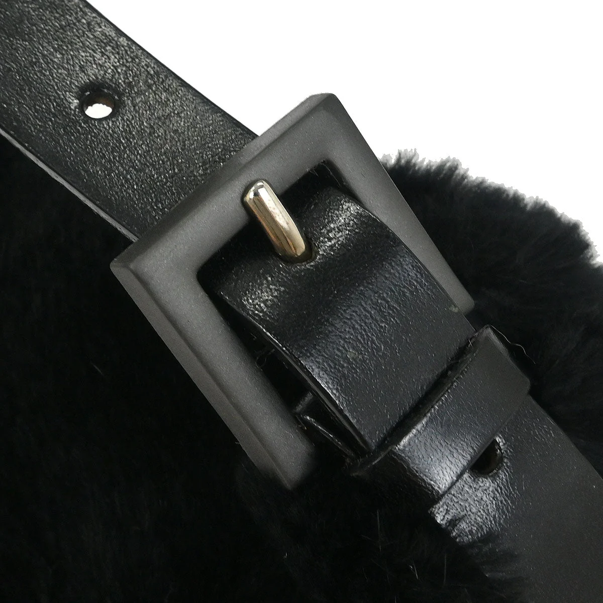 Fendi * Black Fur Baguette Handbag - Image 5
