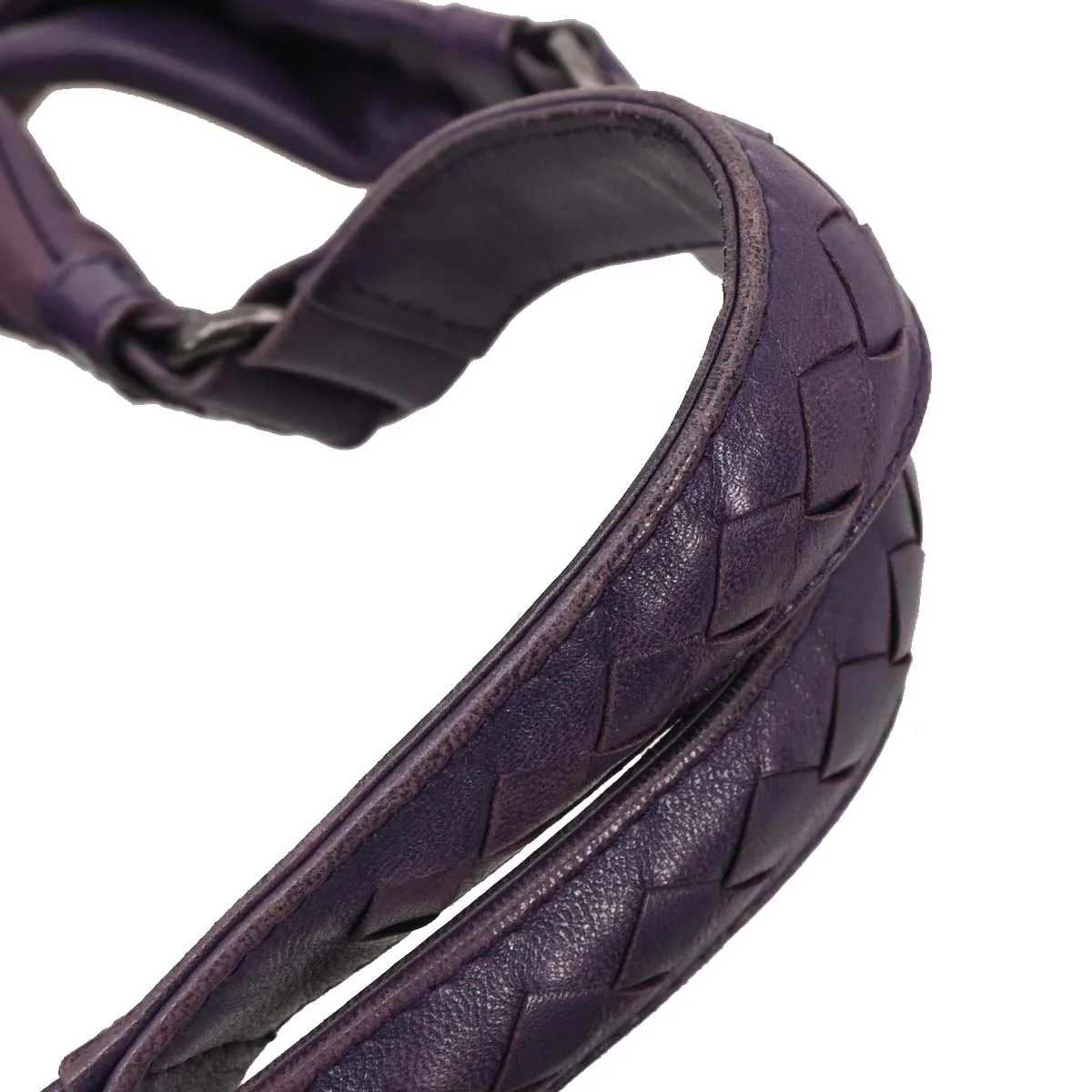 Bottega Veneta Purple Lambskin Intrecciato Tote Bag - Image 7