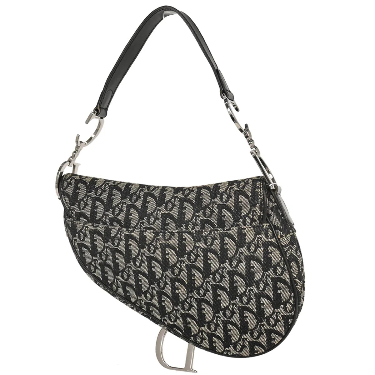 Christian Dior Black Trotter Saddle Handbag - Image 2