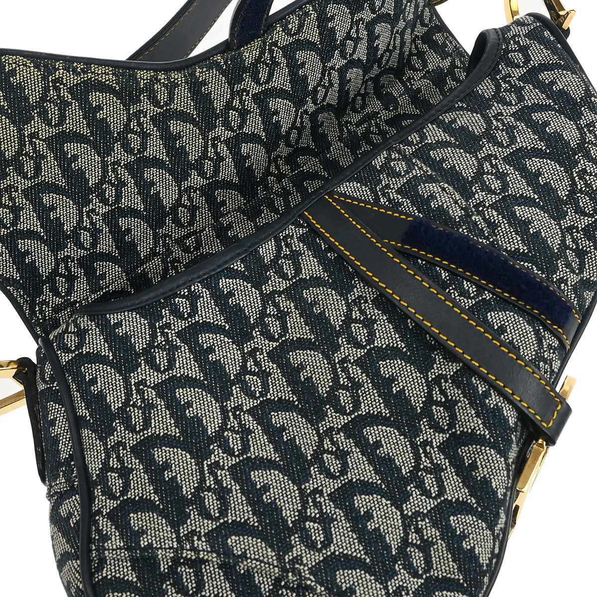 Christian Dior Navy Trotter Saddle Handbag - Image 8