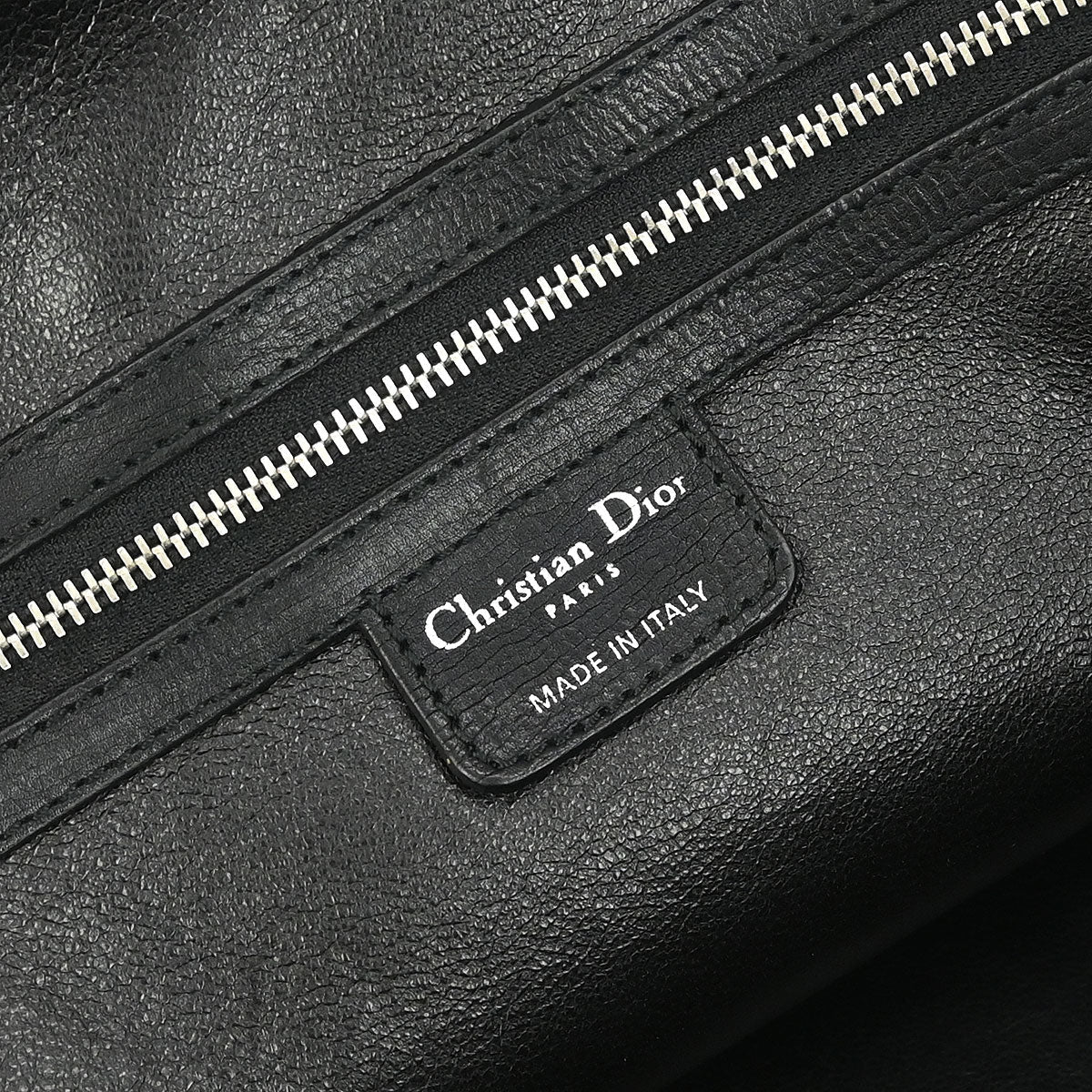 Christian Dior Black Leather My Dior Duffle Handbag - Image 8