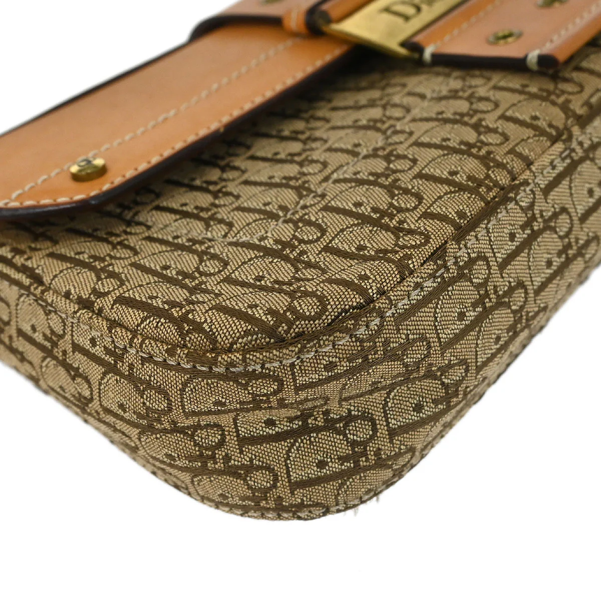Christian Dior Brown Beige Street Chic Trotter Handbag - Image 4