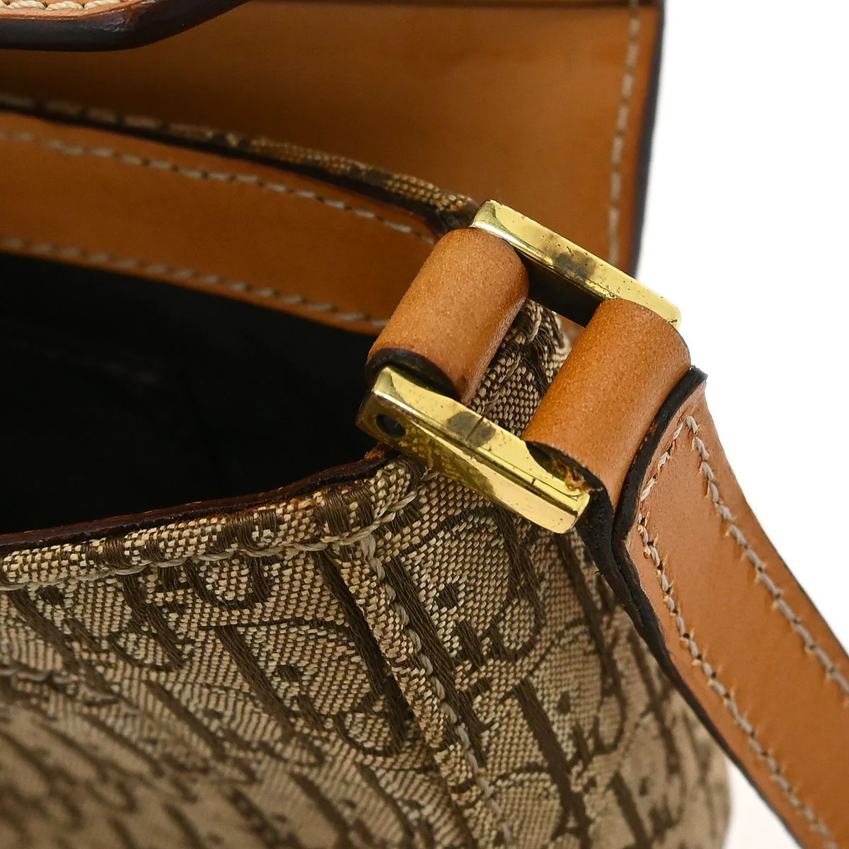 Christian Dior Brown Beige Street Chic Trotter Handbag - Image 7