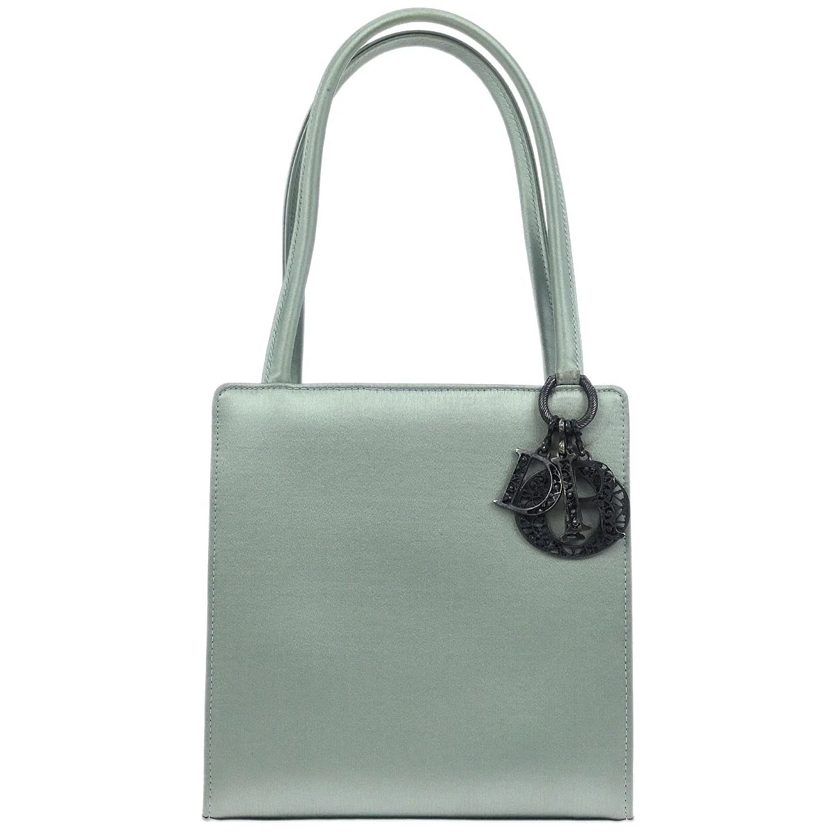 Christian Dior Mint Green Satin Handbag