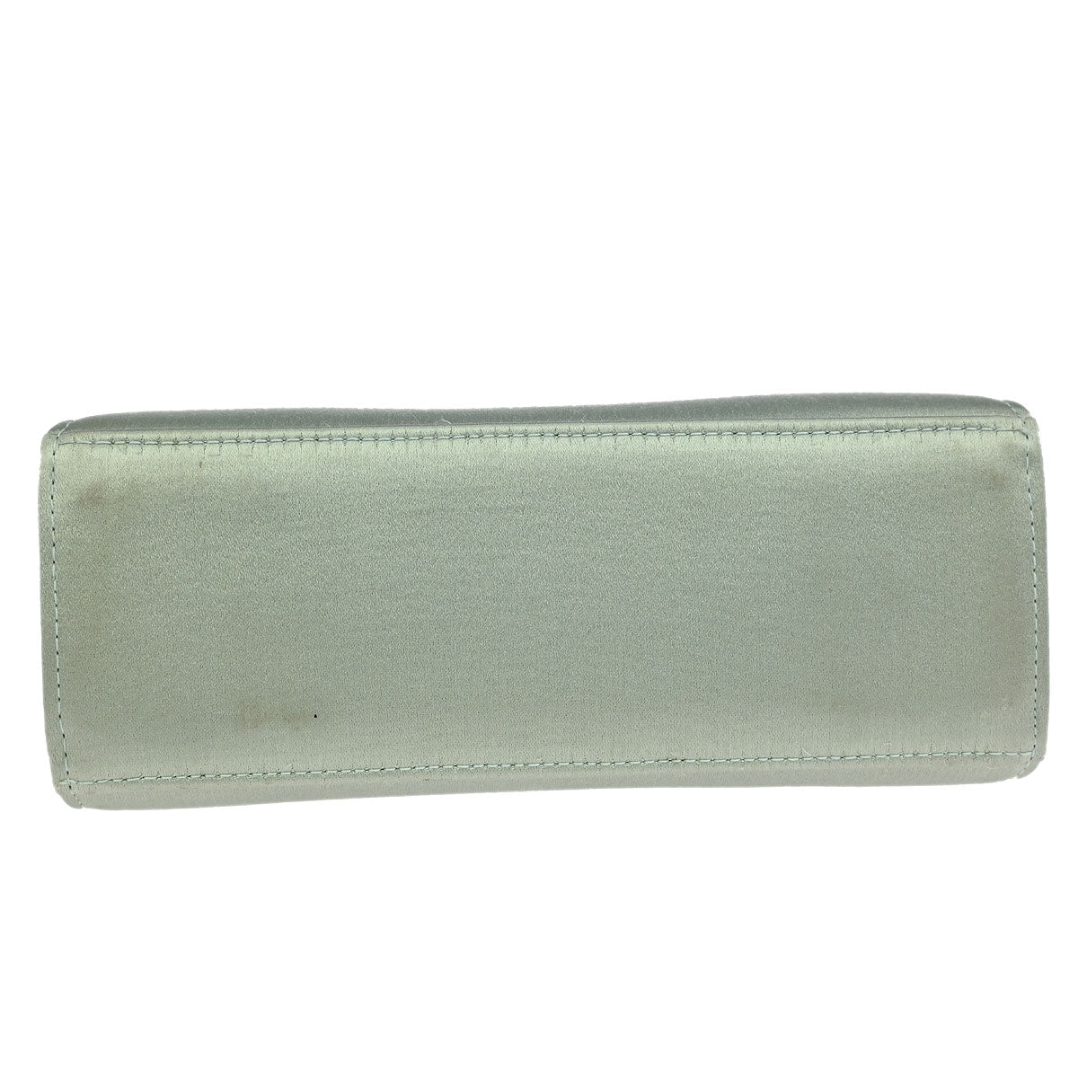 Christian Dior Mint Green Satin Handbag - Image 3