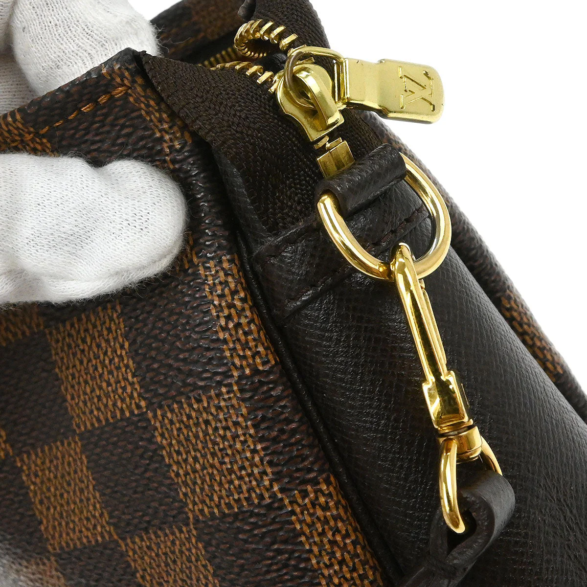 Louis Vuitton 2001 Damier Trousse Makeup Handbag N51982 - Image 4