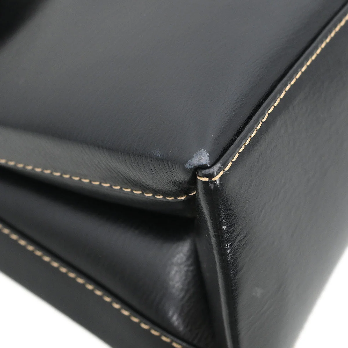 Loewe Black Leather Velasquez 2way Shoulder Handbag - Image 4