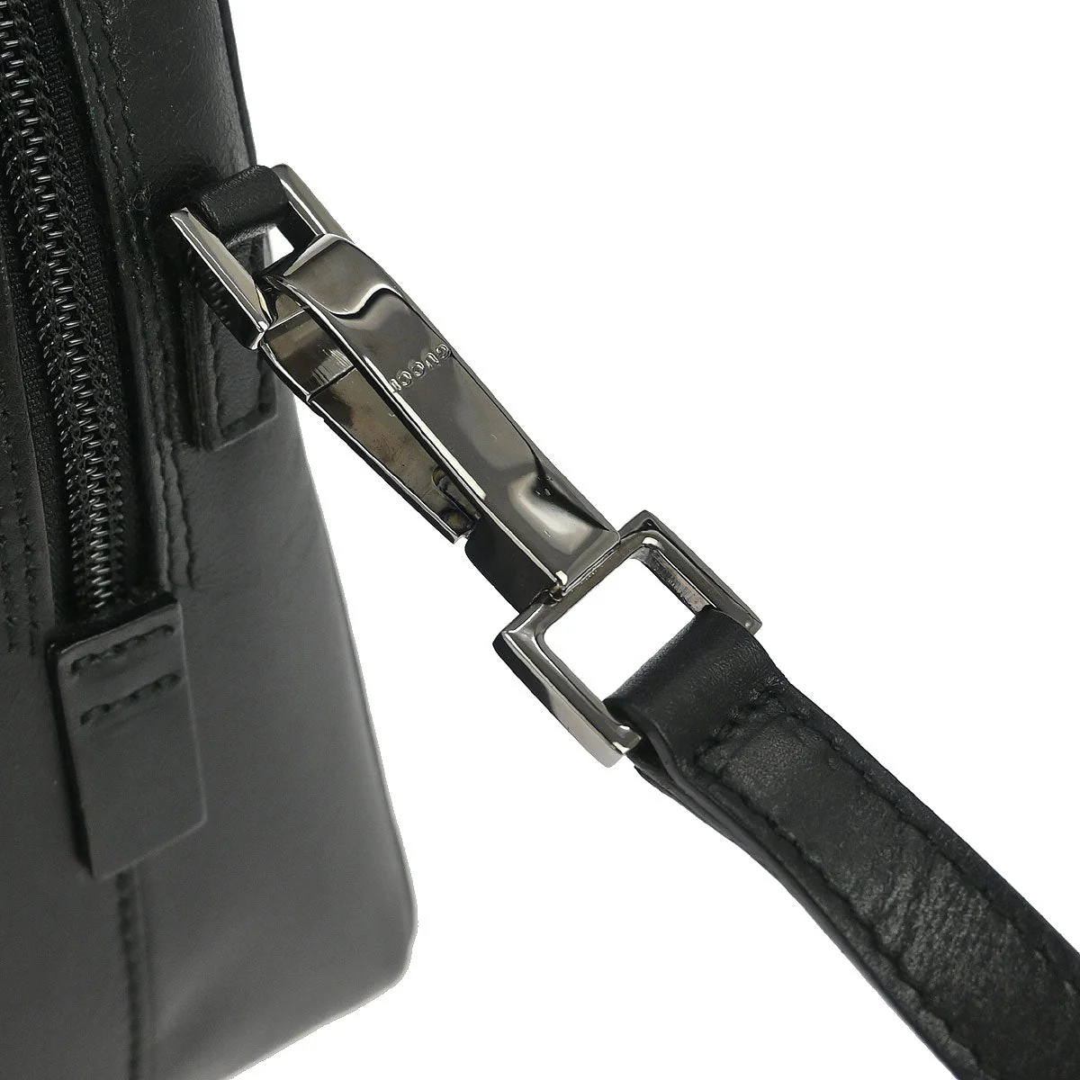 Gucci Black Leather Bamboo 2way Shoulder Handbag - Image 5