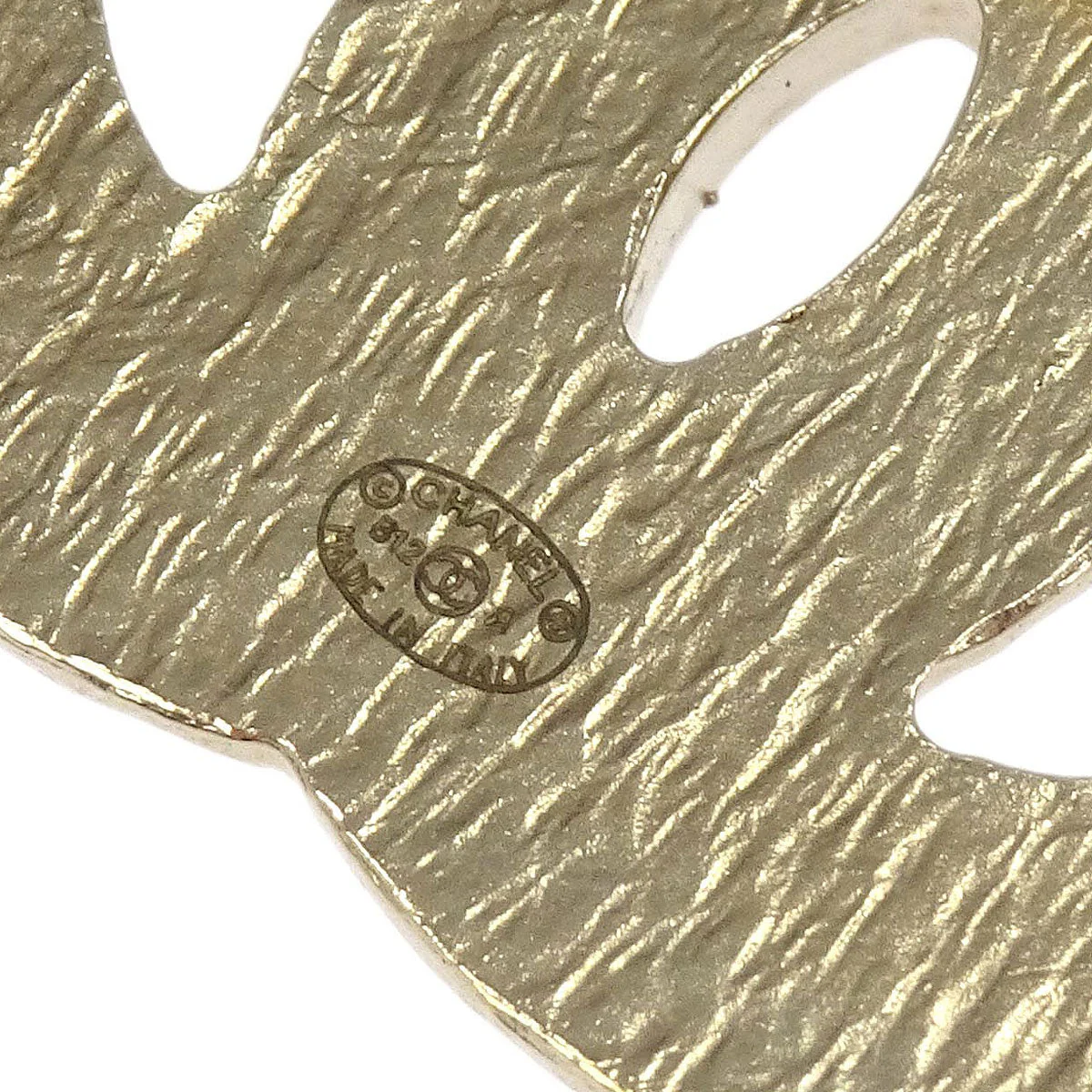 Chanel CC Brooch Pin Gold B12A - Image 4