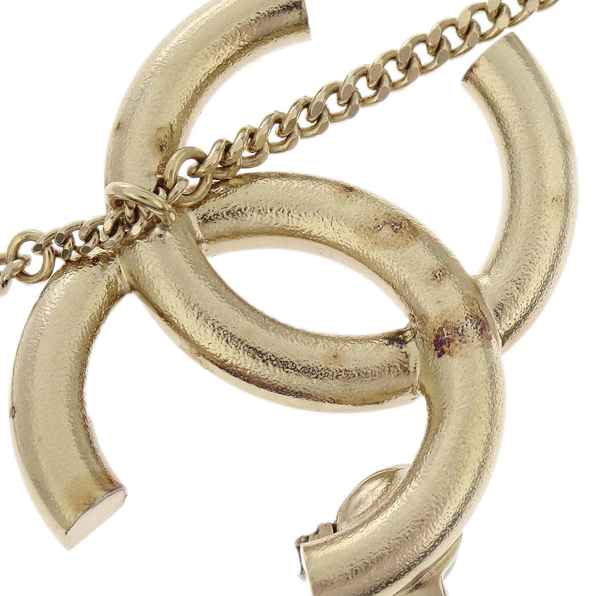 Chanel Ladybug CC Charm Gold Chain Necklace Costume Pearl 18P - Image 3