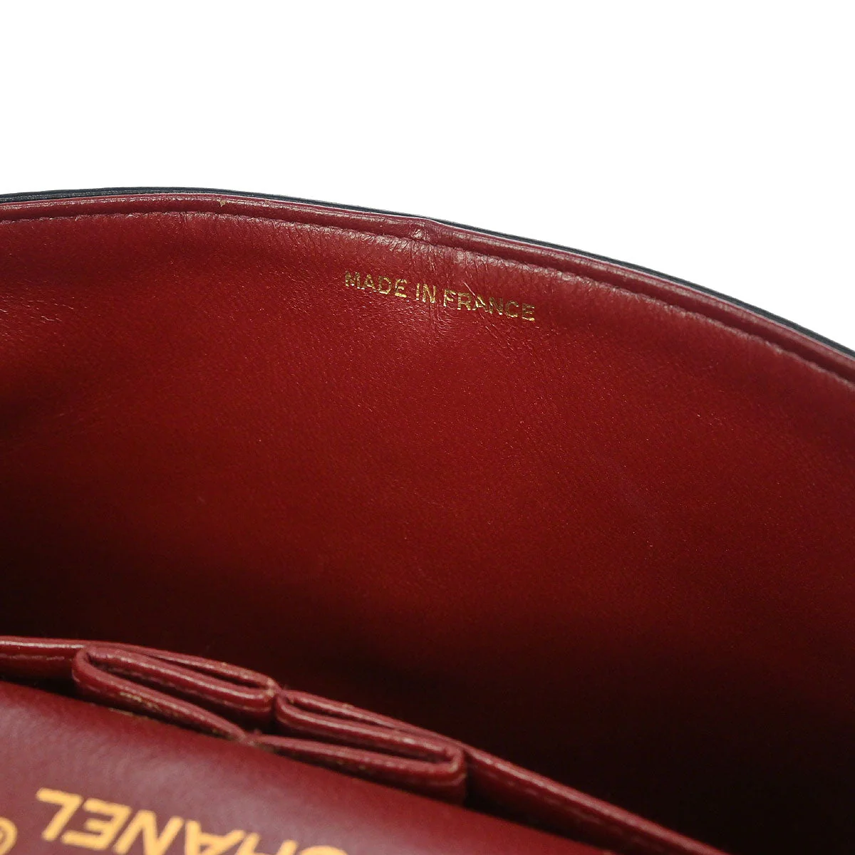 Chanel 1989-1991 Navy Lambskin Small Classic Double Flap Shoulder Bag - Image 8