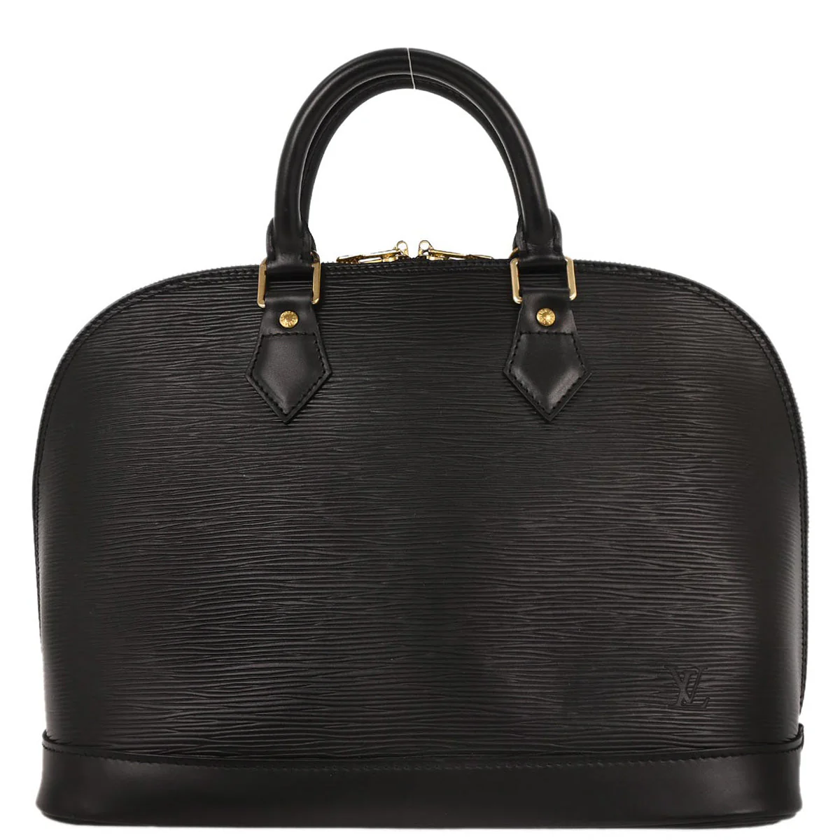 Louis Vuitton Black Epi Alma Handbag M52142