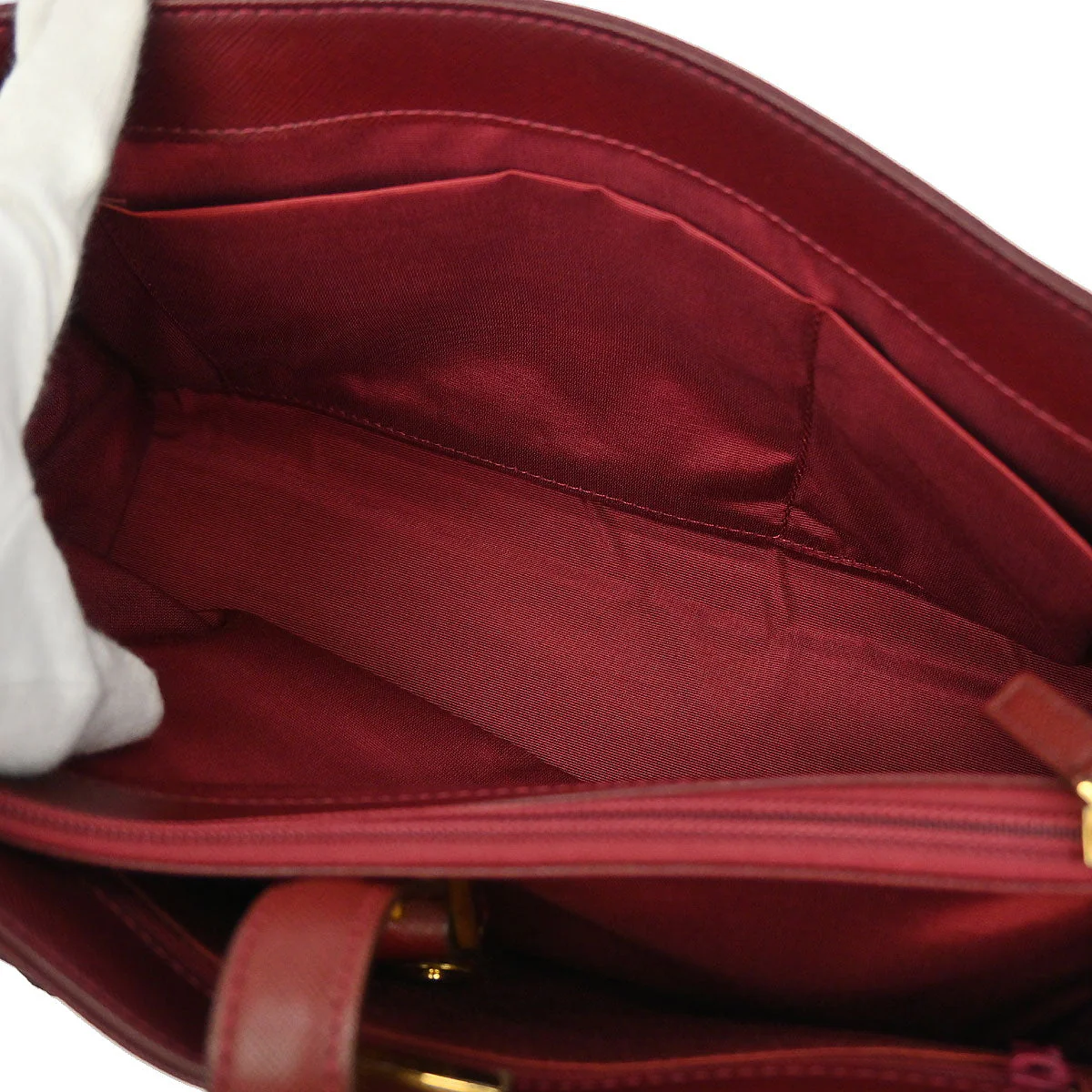 Burberry Beige Canvas Burberry Check Handbag - Image 8