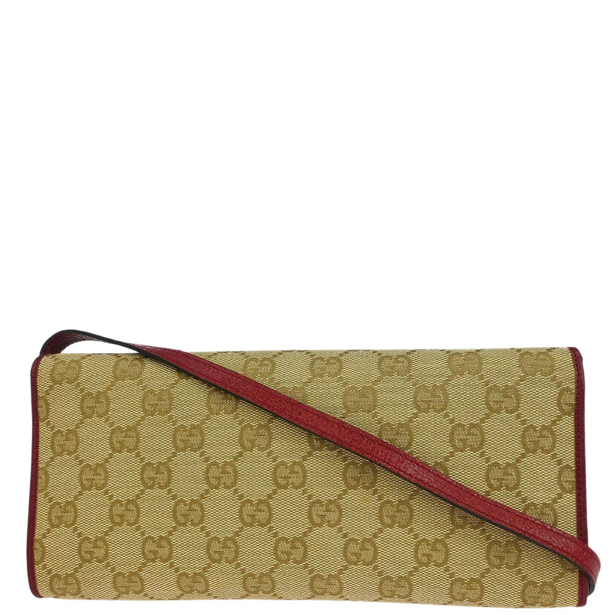 Gucci Beige Canvas Bamboo GG Shoulder Bag - Image 2