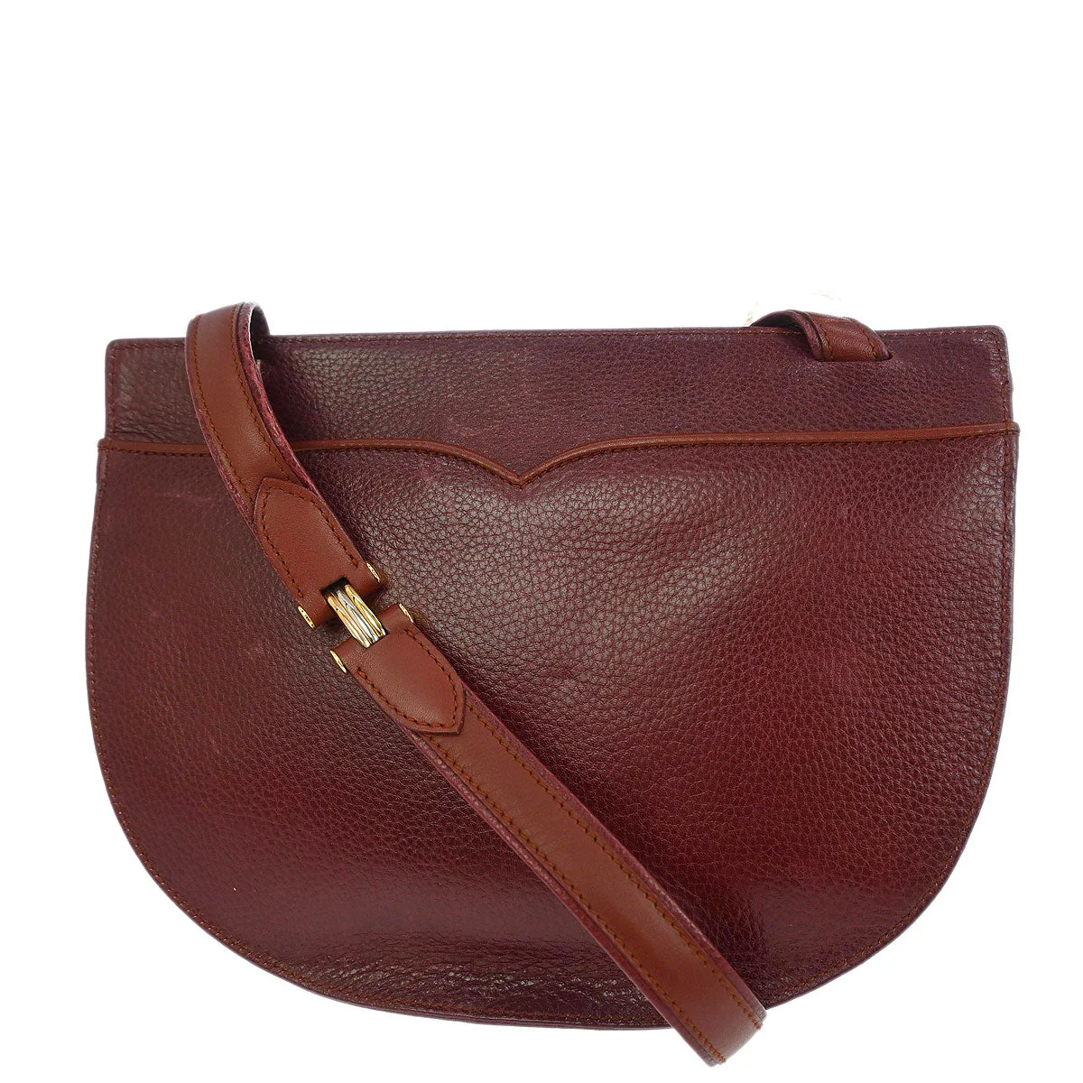 Cartier Bordeaux Leather Must de Cartier Shoulder Bag - Image 2
