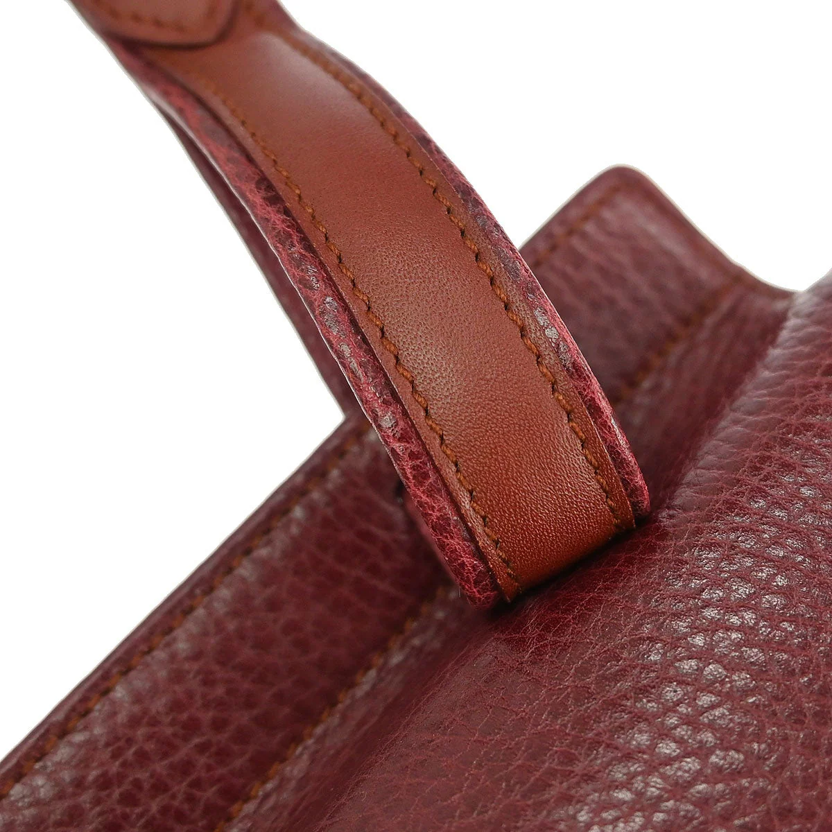 Cartier Bordeaux Leather Must de Cartier Shoulder Bag - Image 3